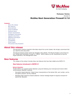 McAfee Next Generation Firewall 5.7.0