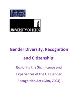 Gender Diversity, Recognition and Citizenship