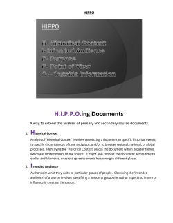 hippo. - Tomassonhistory