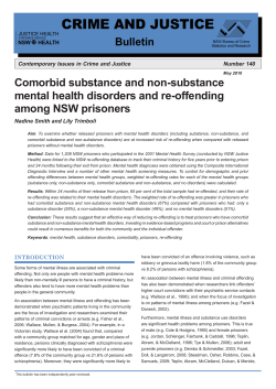 Comorbid substance and non-substance mental health disorders