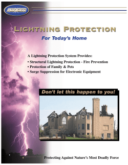Lightning Protection Residential Brochure