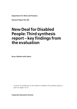 New Deal for Disabled People
