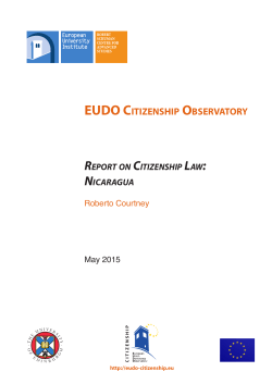 EUDO CITIZENSHIP OBSERVATORY RepoRt on Citizenship Law
