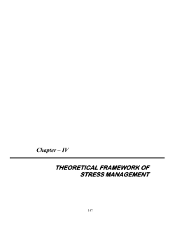 theoretical framework of stress management