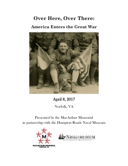 Over Here, Over There: America Enters the Great War