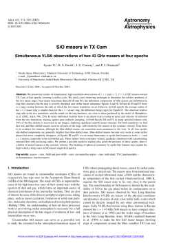 SiO masers in TX Cam-Simultaneous VLBA observations of two 43