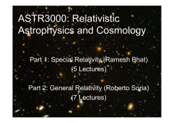 ASTR3000: Relativistic Astrophysics and Cosmology