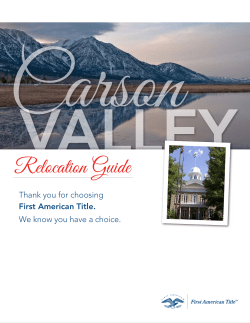 Carson Valley Relocation Guide