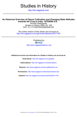 Studies in History - India Environment Portal