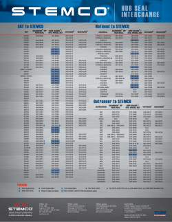 SKF to STEMCO National to STEMCO Outrunner to STEMCO