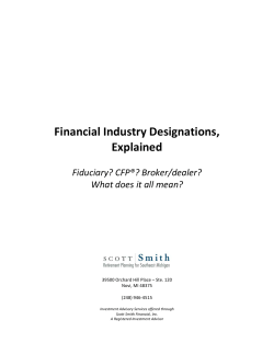 Financial Industry Designations, Explained