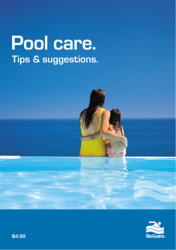 Pool care. - Swimming Pool Shop