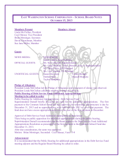 20131015 October 15, 2013 Notes