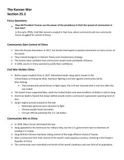 The Korean War Section 25.2