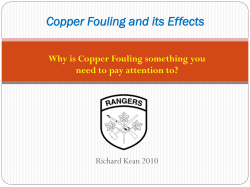 Copper Fouling and its Effects