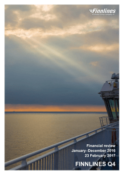 Finnlines Financial Review January