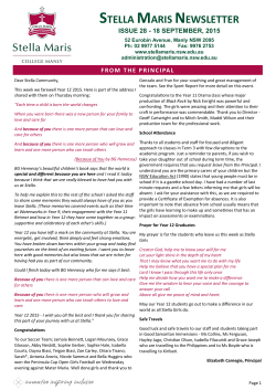 Issue 28: 18 September 2015