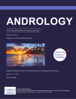 Program Book - American Society of Andrology