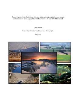 Examining monthly relationships between temperature, precipitation