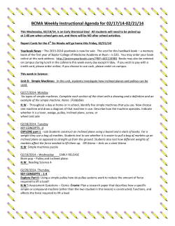 BCMA Weekly Instructional Agenda for 02/17/14-02