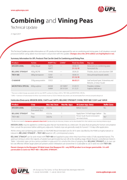 Combining and Vining Peas