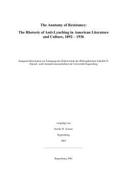 Anatomy of Resistance - Universit&auml;t Regensburg