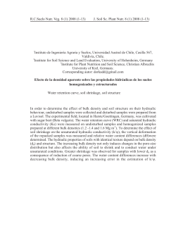 effect of bulk density on hydraulic properties of