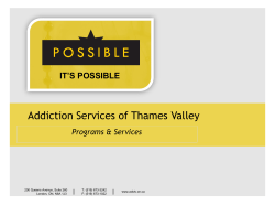 Addiction Services of Thames Valley