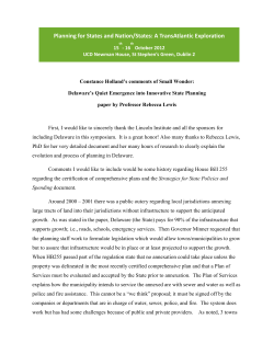 Planning for States and Nation/States: A TransAtlantic Exploration