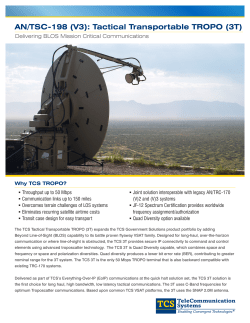 AN/TSC-198 (V3): Tactical Transportable TROPO (3T)