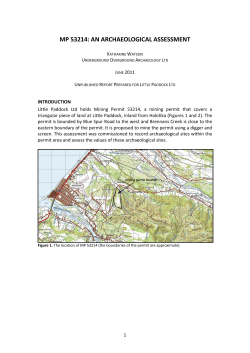 an archaeological assessment