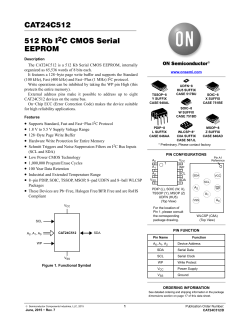 CAT24C512 - 512 Kb I2C CMOS Serial EEPROM
