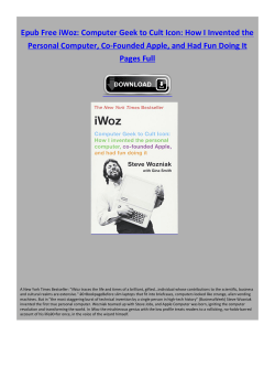 Epub Free iWoz: Computer Geek to Cult Icon: How I Invented the