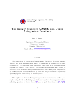 The Integer Sequence A002620 and Upper Antagonistic Functions