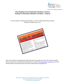 Heating!The!Atmosphere!