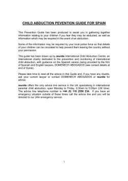 Prevention Guide Spain - Reunite International