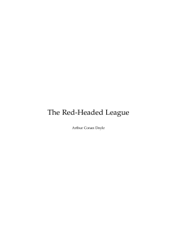 The Red-Headed League - Sherlock