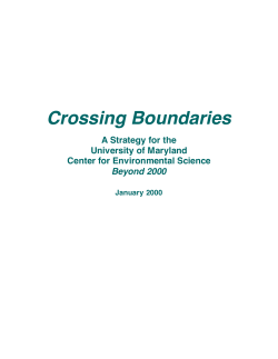 2000 - The University of Maryland Center for Environmental Science