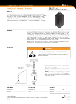 FireLock&reg; Retard Chamber 30.31