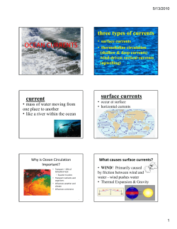 OCEAN CURRENTS