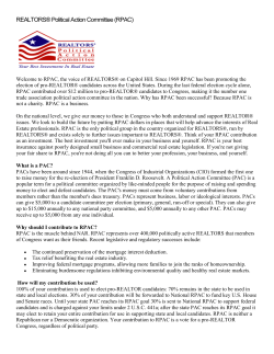 REALTORS POLITICAL ACTION COMMITTEE