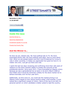 Special Election Update