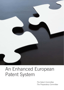 An Enhanced European Patent System