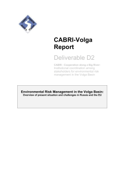Environmental Risk Management in the Volga