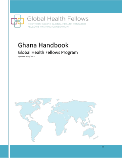 Ghana Handbook - Northern Pacific Global Health Research