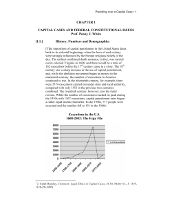 Capital Cases and Federal Constitutional Issues