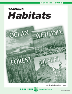 Teaching Habitats - Lerner Publishing