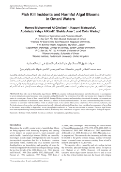 Fish Kill Incidents and Harmful Algal Blooms in Omani Waters