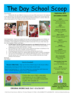 The Day School Scoop - Christ Church Day School