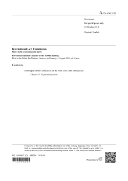 Provisional summary record of the 3235th meeting